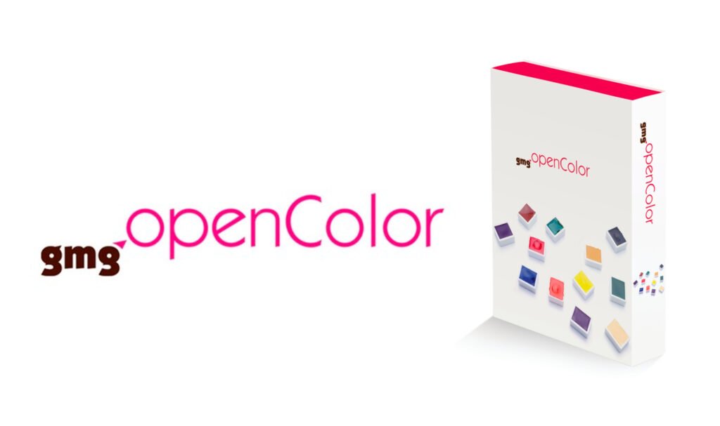 gmg opencolor logo and box